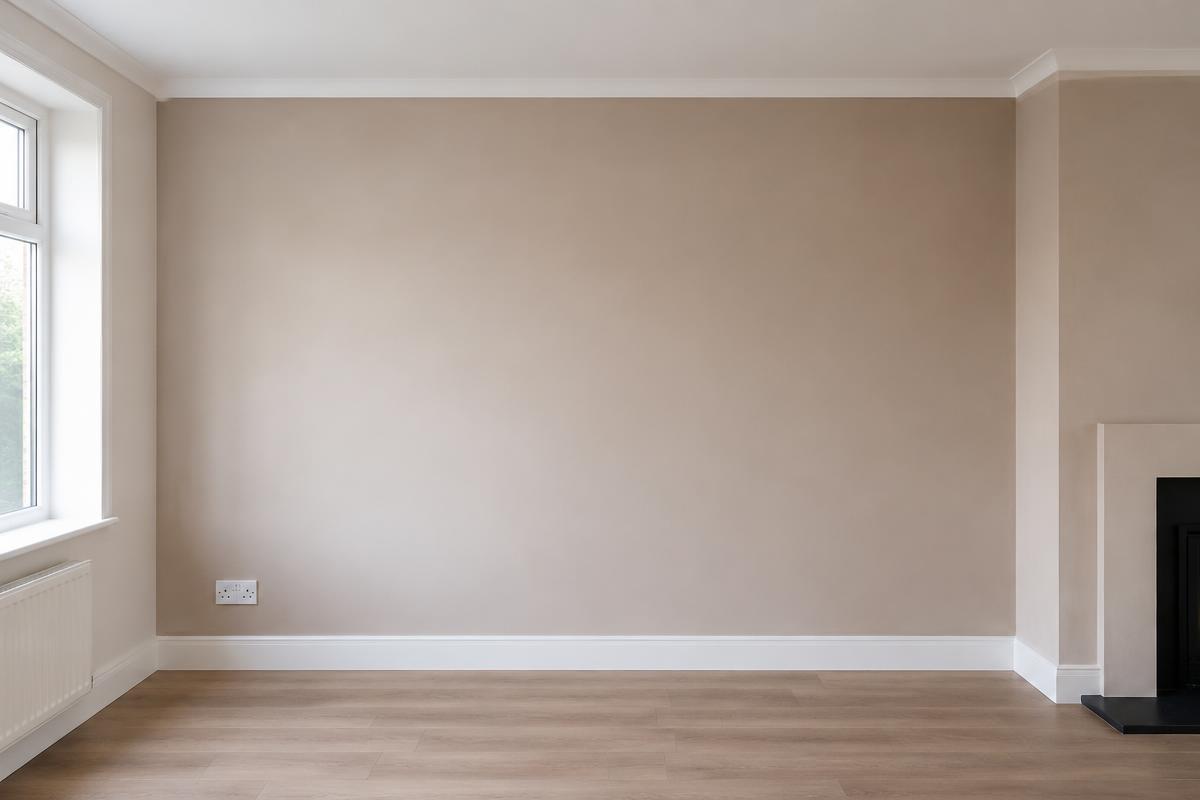 Wall after plastering